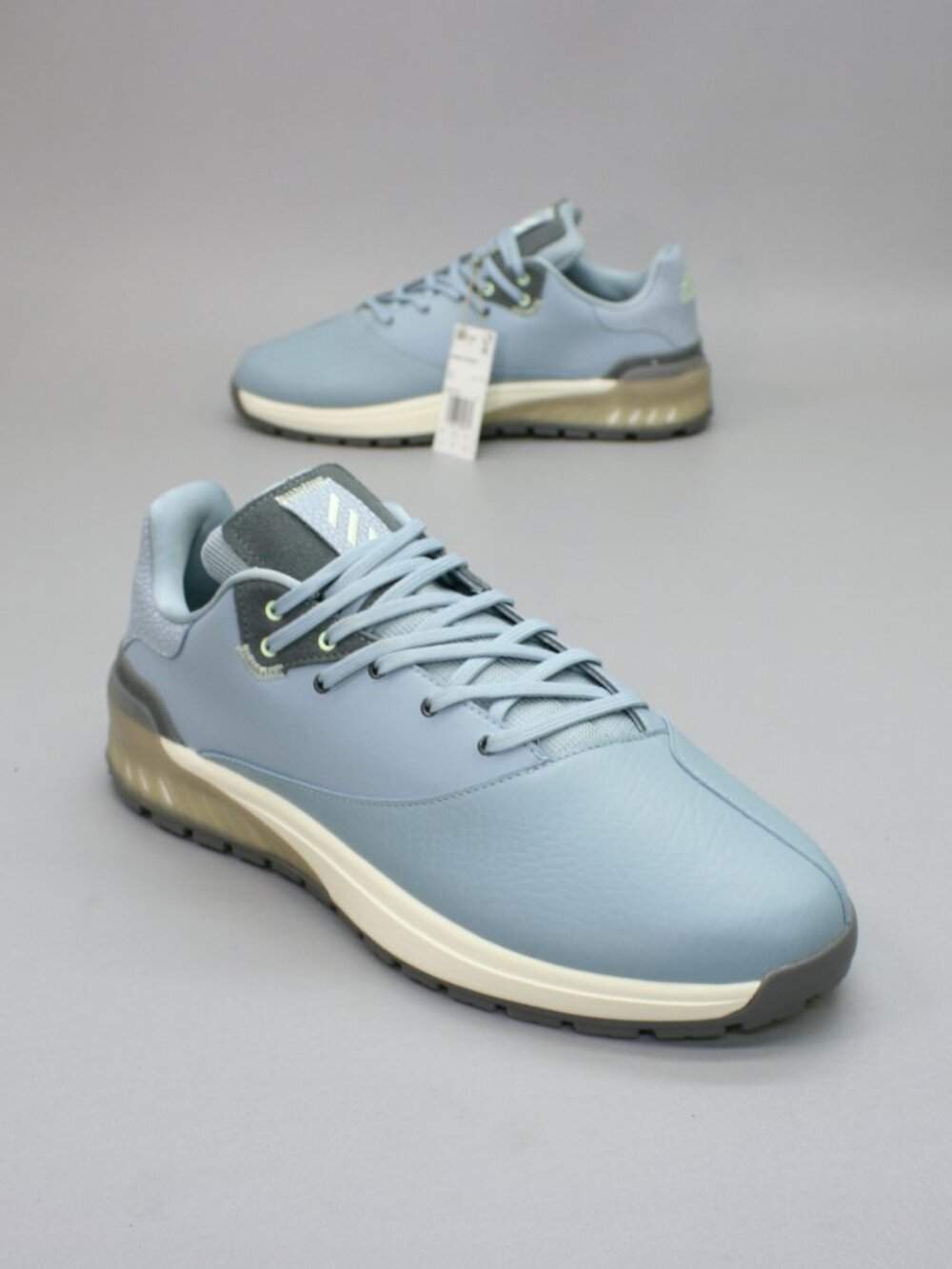 Adidas Men's 13 Rebelcross Magic Grey Blue Leather Lace-up Golfing Shoes GV9773